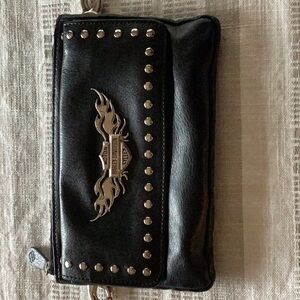 Harley-Davidson Black Studded Wallet